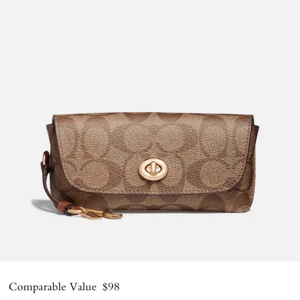 Sunglass case in signature COACH